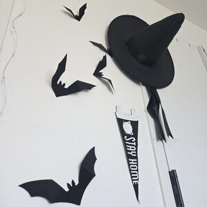 The Beheaded Everyday Bruja Black Witch Hat with Ribbon